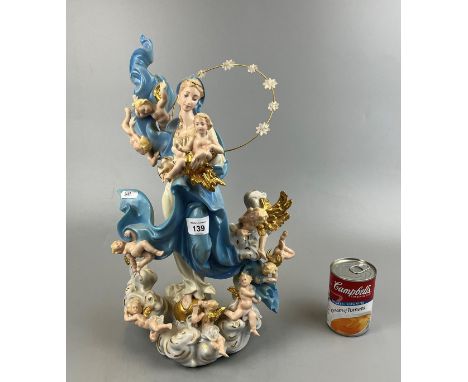 Mary Queen of Heaven ceramic figure - Approx. height: 42cm 