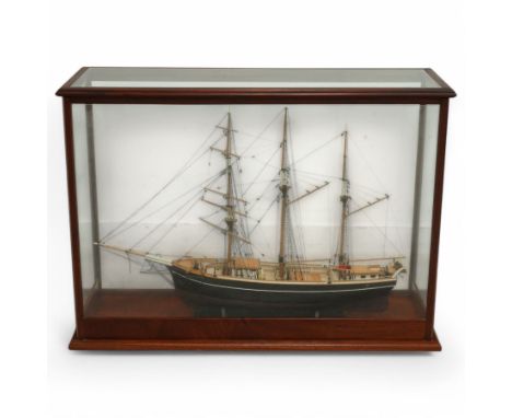 Model ship, SS Irene, in glazed case Dimensions: Height:&nbsp;71cm&nbsp; Length/Width:&nbsp;98cm&nbsp; Depth/Diameter:&nbsp;3