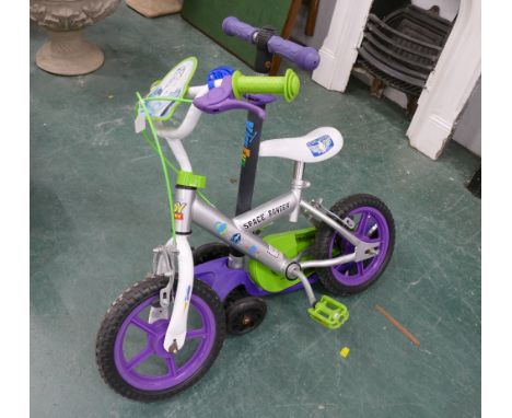 Toy Story child's bicycle and scooter