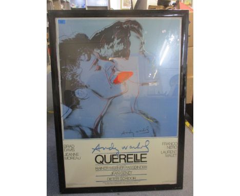 An Andy Warhol designed film poster for the film Querelle, an off set lithograph by Verlag und Alleinvertrieb universal print