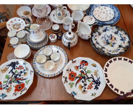 A 20th century Japanese eggshell part tea service and mixed early to mid 20th century ceramics together with a small quantity