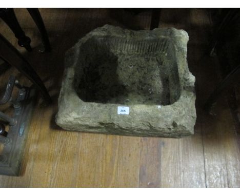A COMPOSITION SANDSTONE TROUGH of rectangular form