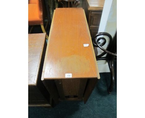 A TEAK DROP LEAF TABLE