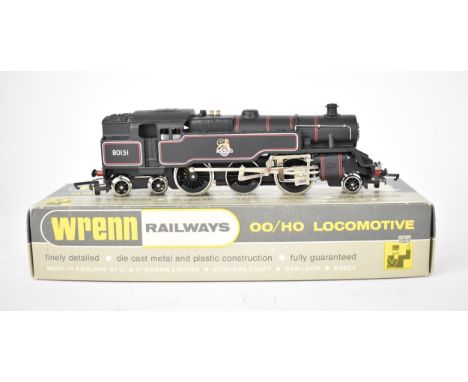 A boxed OO gauge BR 2-6-4 Tank Engine locomotive in black W2279 No.80151 (5-Pole), with original instructions manual 