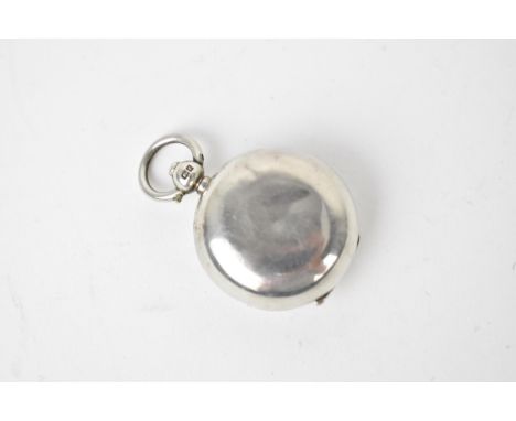 An Edwardian silver sovereign holder by Aaron Lufkin Dennison, Birmingham 1905, of plain design with hoop ring and push butto