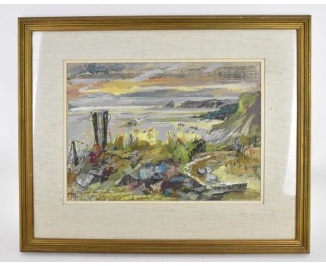 Ray Howard-Jones (1903-1996) Welsh 'A Walk on the Cliff' 1969, depicting an impressionist seascape, signed and dated lower le