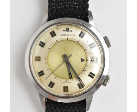 Jaeger LeCoultre Memovax alarm, an 'oversized' automatic stainless steel gents wristwatch, case no 1144xxx mod E855, circa 19