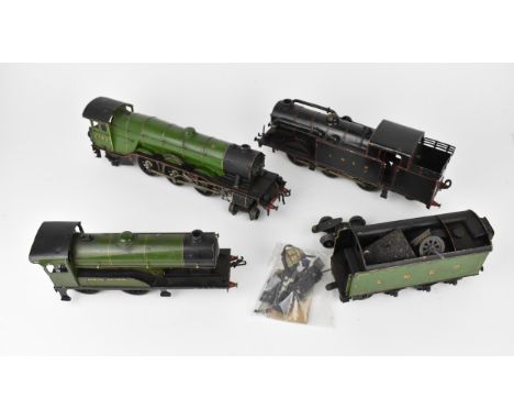 An electric 4-4-0 'Princess Elizabeth' No. 2265 0-gauge engine, possibly by Bassett-Lowke, unmarked, 21 cm long, together wit
