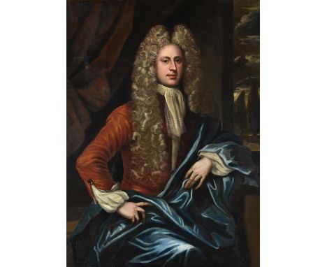 Circle of John Vanderbank the YoungerPortrait of a wigged gentlemanOil on canvas 127 x 93cm (50 x 36½ in.)Condition Report: T