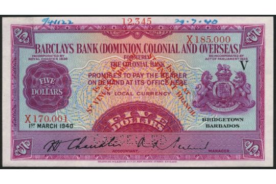 Barclays Bank Dominion Colonial And Overseas Printers Archival