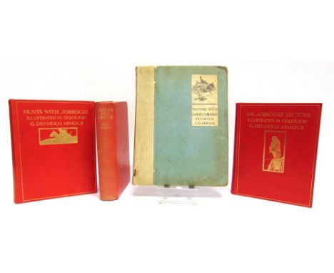 [HUNTING] Surtees, R.S. & Armour, G.D. Hunts with Jorrocks, second edition, Hodder & Stoughton, London, 1908, scarlet cloth g