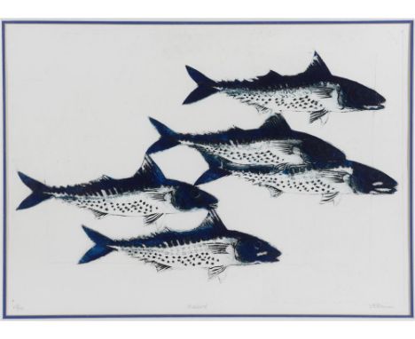 AFTER S.B. BROWN Mackerel Print, signed, titled and marked 'V2/10' on the mount, 43.5cm x 60.5cm