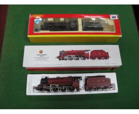 A Hornby "00" Gauge Class 5 4-6-0 Locomotive and SIx Wheeled Powered Tender, R/no 4657, LMS maroon livery , boxed (tatty), to