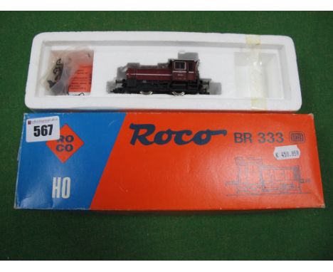 Roco #43477 DB. BR333 0-4-0 Diesel Shunter Locomotive, HO Scale. Boxed. 