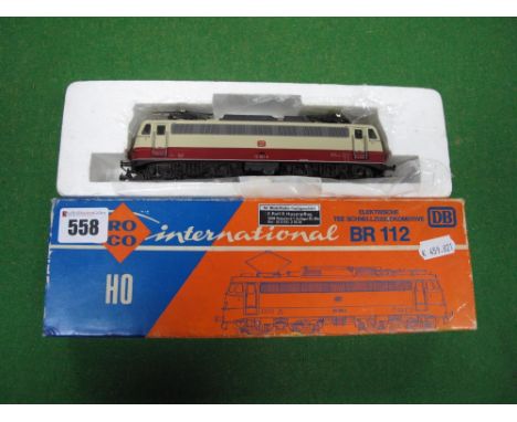 Roco #4138 DB. BR112 Bo-Bo Electric Locomotive, HO Scale. Boxed.