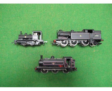 Three "OO" Gauge Locomotives by Hornby, Airfix, including Hornby JS2 0-6-0 Locomotive R/No. 68846, BR black livery, Airfix Cl