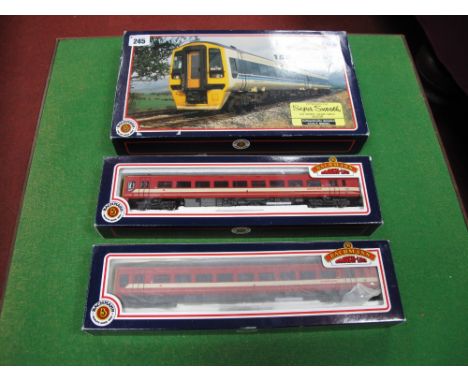 A Boxed Bachmann Branch-Line "OO" Gauge #31-502 Class 158 Two Car DMU Set, West Yorkshire PTE Metro livery. 