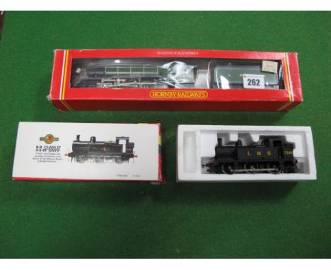 Two "OO" Scale Model Steam Locomotives, by Hornby. Both boxed but playworn. Includes LNER Pacific "Flying Scotsman".