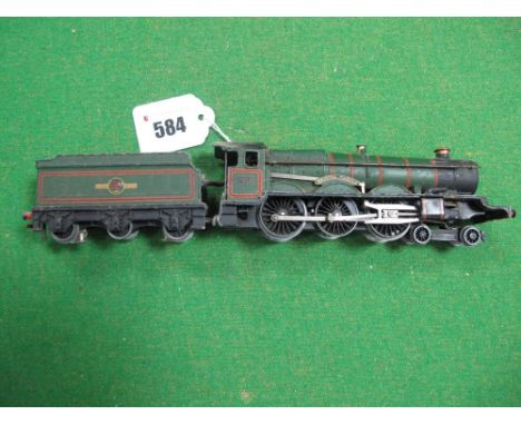 A Hornby Dublo 3-Rail Castle Class 4-6-0 Locomotive, 'Bristol Castle', R/no 7013, six wheeled tender with pick up, BR Green. 