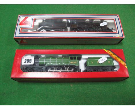 Two boxed '00 Scale' Model Railway Locomotives by Hornby and Lima, includes LMS 2-6-0 Crab Class and LNER 4-6-0 B12 Playworn.