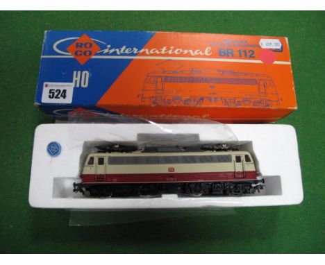 A Boxed Roco "HO" Gauge #4138 Outline German Type BR 112 Tee Express Locomotive, DB wine red/beige livery, R/No. 112 503-8, p