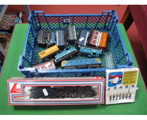 An Assortment of "00" and "HO" Scale Model Railway items, includes Lima #205120 2-6-0 "Crab" locomotive.