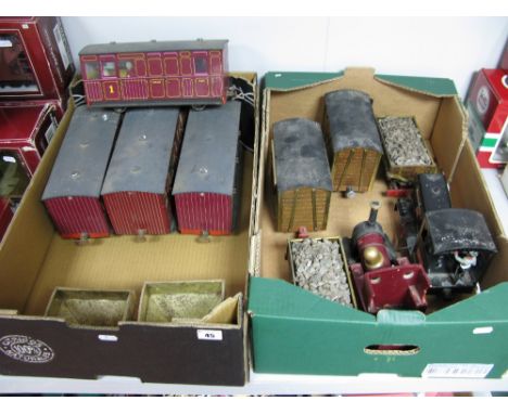 Garden Railway Locomotives and Rolling Stock, comprising 0-4-0 Shunter Locomotive 'Hercules', 0-4-0 Tank Locomotive 'Beckton 