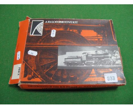"00" Scale White Metal Kit of Great Western Earl Class 4-4-0 Locomotive, by k's, boxed, unchecked.