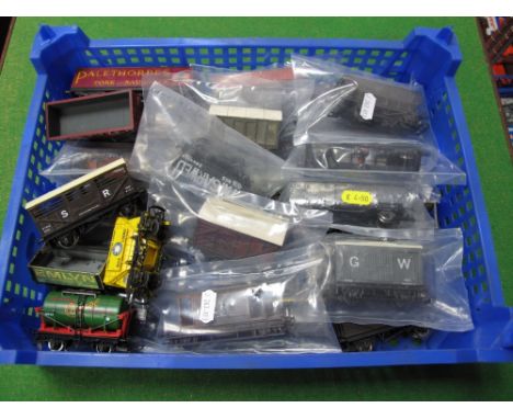 Approximately Thirty Assorted OO Scale Model Railway Wagons by Hornby, Bachmann and Others, not boxed, playworn. 