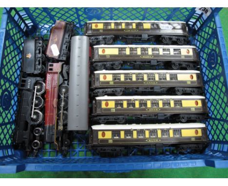 A Hornby "00" Gauge Class B12 4-6-0 Locomotive and Tender,  R/no 61572 BR black, a Triang "00" Gauge Princess Class 4-6-2 Loc