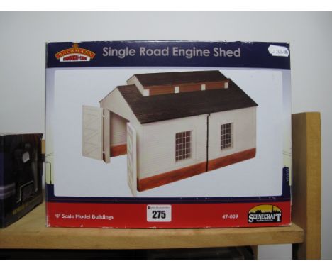 A Boxed Bachmann Branch-Line #47-009 'O' Scale Single Road Engine Shed Model Building. 