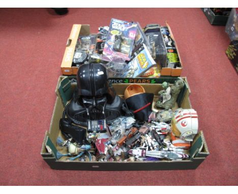 A Quantity of Boxed and Loose Modern Plastic Star Wars Action Figures and Collectibles, by Hasbro, Just Toys, Kenner and more