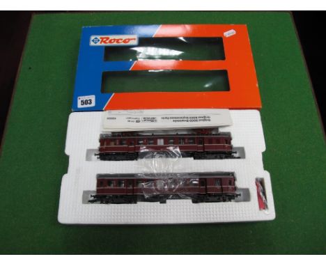 Roco #43004/4148A DB. BR485 2-Car Electric Railcar Unit, HO Scale. Boxed. 