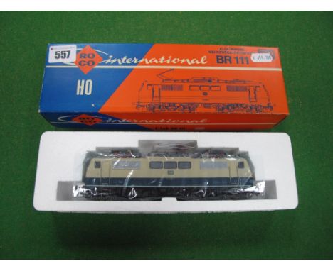 A Boxed Roco "HO" Gauge #4133 Outline German Type BRIII Electric Locomotive, Bo-Bo, DB, R/No. III 009-7, pantographs on roof.