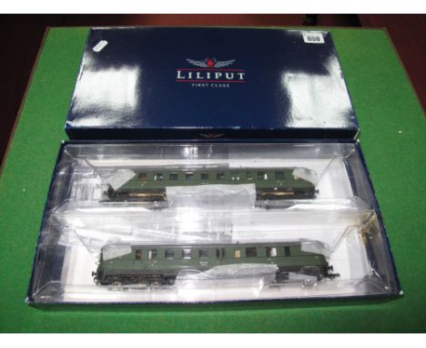 Liliput #L112503 DR. VT137 Diesel 2-Car Railcar, HO Scale. Boxed.