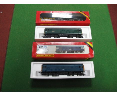 Two "OO" Scale Model Diesel Locomotives, by Hornby. Both boxed but playworn.