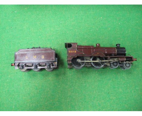 An "00" Scale White Metal Kit Built Model of L.M.S 4-4-0 4P Class Compound Locomotive, nicely painted in L.M.S crimson lake l