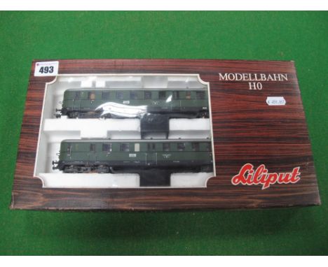 Liliput #12501 DR. VT137 Diesel 2-Car Railcar, HO Scale. Boxed. 