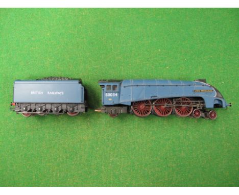 Hornby "00" Scale Model of "A4" Pacific, 60034 Lord Faringdon in British Railways blue livery. Unboxed.