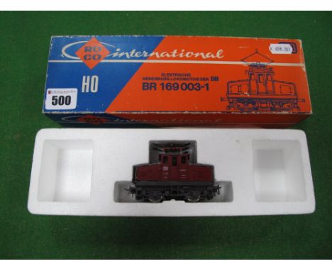 A Boxed Roco "HO" Gauge Type BR169 Outline German Electric Locomotive, DB maroon, R/No. 169003-1. 