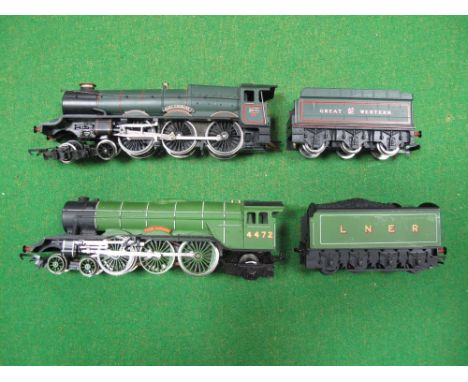 Two Playworn Hornby "00" Gauge Locomotives And Tenders, King Class 4-6-0 locomotive "King Charles I" r/no 6010, Great Western