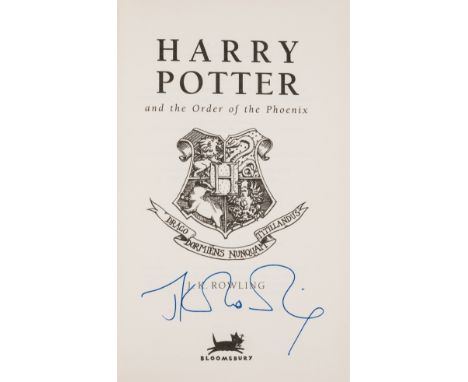 Rowling (J.K.) Harry Potter and the Order of the Phoenix, first edition, signed by the author on title and several members of