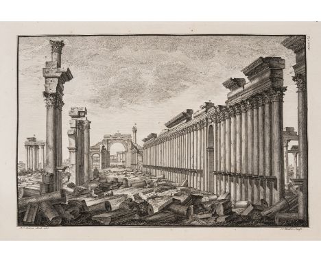 Wood (Robert) The Ruins of Palmyra, otherwise Tedmor in the Desart, first edition, 59 engraved plates &amp; plans, 3 full-pag