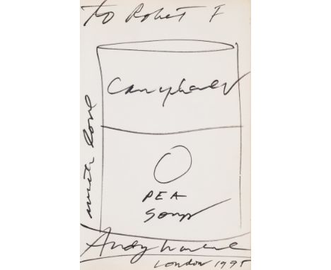 Warhol (Andy) The Philosophy of Andy Warhol (From A to B and Back Again), first English edition, signed presentation inscript