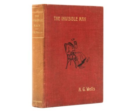 Wells (H.G.) The Invisible Man: A Grotesque Romance, first edition, half-title, title in red &amp; black, 2pp. advertisements