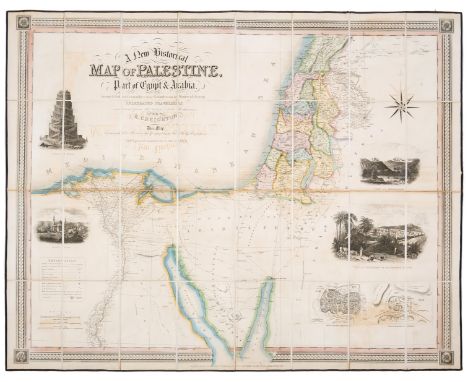 Holy Land.- Creighton (Robert) A New Historical Map of Palestine with Part of Egypt &amp; Arabia..., map of the Holy Land inc