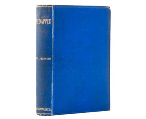 Stevenson (Robert Louis) Kidnapped, first edition, first issue, half-title, folding colour map, 16pp. publisher's catalogue a