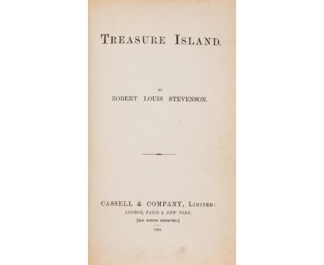 Stevenson (Robert Louis) Treasure Island, first edition, colour frontispiece, occasional light finger-soiling, 8pp. publisher