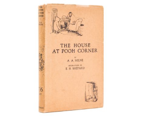 Milne (A. A.) The House at Pooh Corner, first edition, illustrations and pictorial endpapers by E. H. Shepard, ink gift inscr