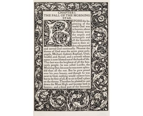 Kelmscott Press.- Biblia Innocentium: being the Story of God's Chosen People before the Coming of Our Lord Jesus Christ upon 